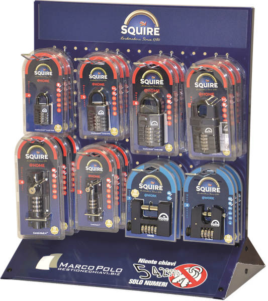 15) Lucchetti e Catenacci a Codice - Squire - Marco Polo